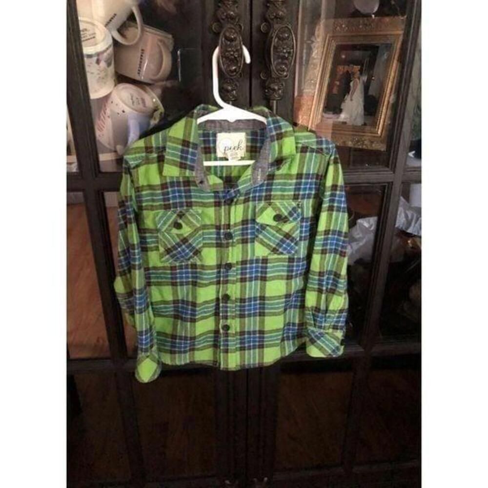 Peek Boys‎ 4-5 Flannel Button Up Shirt
